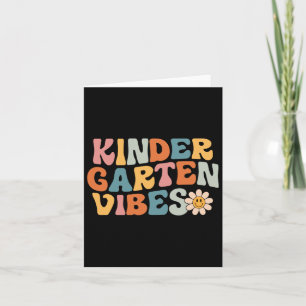 Kleuterschool Vibes - Kinder Crew Retro Eerste Dag Kaart