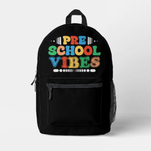 kleuterschool vibes terug naar school leraar leerl bedrukte rugzak
