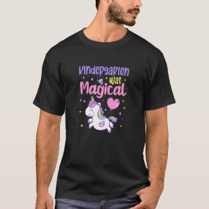 Kleuterschool was magische eenhoorn Afstuderen Kin T-shirt