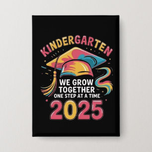 Kleuterschool we groeiden samen Kinder afstudeerde Button
