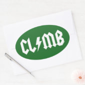 Klib Rock'n Roll Ovale Sticker (Envelop)