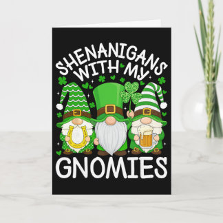 Klieren met mijn Gnomies St. Patrick's Dag Kaboute Kaart