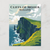 Kliffen van Moher Ireland Reizen Briefkaart (Voorkant)