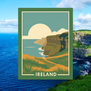 Kliffen van Moher Schilderachtig Ierland Reizen Briefkaart