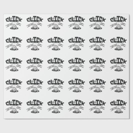 Klik de ketting kapot cadeaupapier (Vlak)