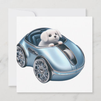 Klik en vroom: Puppy Driver 2. uitgave Feestdagenkaart