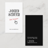 Klik! Het Visitekaartje van het Ontwerp van het We (Voorkant / Achterkant)