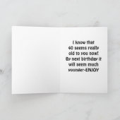 KLIK NIET VERDER - 40ste BRITHDAY Kaart (Binnen)