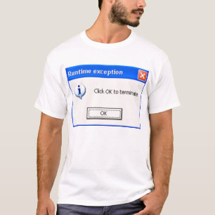 Klik O.K. om TS te eindigen T-shirt