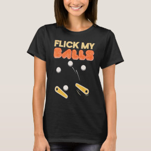 Klik op Mijn ballen Retro Pinball Arcade Game T-shirt