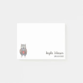 Klik op Owl Voeg je gegevens toe Post-it® Notes (Voorkant)