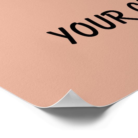 KLIK OP poster aangepaste kleur (Hoek)