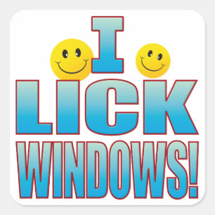 Klik op Windows Life B Vierkante Sticker