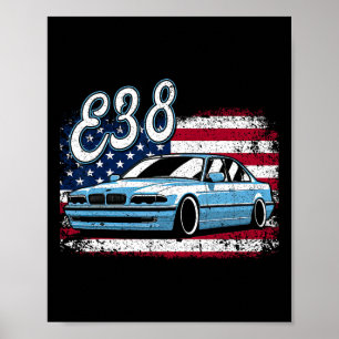 Klik voor meer E38 4 juli Amerikaanse retro Poster