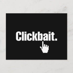 Klikbait. Briefkaart