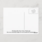 Klikkende Man deurknop Briefkaart (Achterkant)