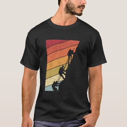 Klikkende silhouet op verharde regenboog t-shirt (Voorkant)