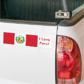 Klikker met vlag Peru Bumpersticker (Op Truck)