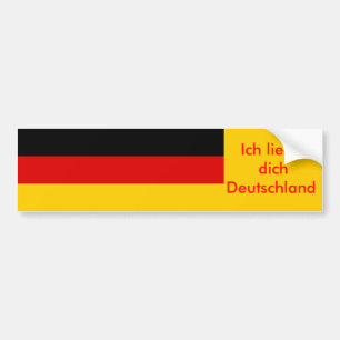 Klikker met vlag van Duitsland Bumpersticker