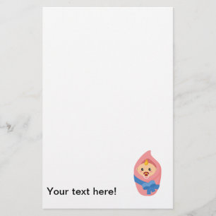 Klikker voor pasgeboren baby briefpapier