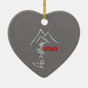 Klim, aanval keramisch ornament