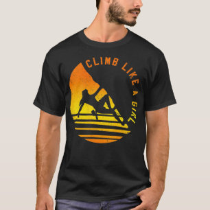 Klim als een rots die een rotsgif klimt t-shirt