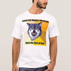 Klim de Hoogste Berg Punch het Gezicht van God T-shirt