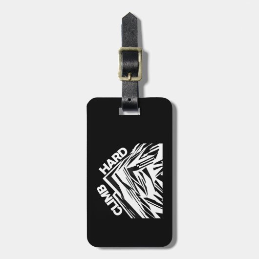 Klim hardbergbeklimmering bagagelabel (Voorkant verticaal)