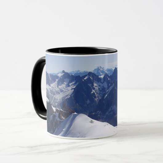Klim in massieve Mont Blanc, Chamonix, Frankrijk Mok (Voorkant links)