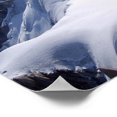 Klim in massieve Mont Blanc, Chamonix, Frankrijk Poster (Hoek)