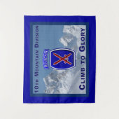 Klim naar Glory 10th Mountain Division Wandkleed (Voorkant)
