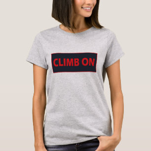 Klim op rotsklimmen t-shirt