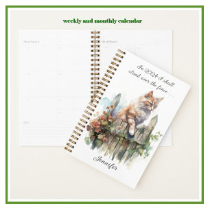 Klim over het hek Weekly Maandelijkse Kalender Planner