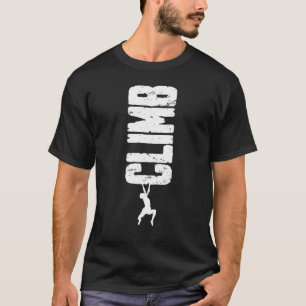 Klim Rotsklimmen Boulderen Vintage Vertical Klim T-shirt