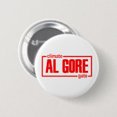 Klimaat, liegen, klimaatverandering, opwarming van ronde button 5,7 cm (Voorkant /achterkant)