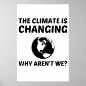 KLIMAAT VERANDERT POSTER (Voorkant)