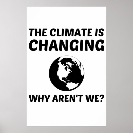 KLIMAAT VERANDERT POSTER (Voorkant)