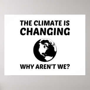 KLIMAAT VERANDERT POSTER