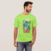 Klimaatactie nu t-shirt (Voorkant volledig)