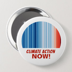 Klimaatactie nu! Wereldwijde opwarming Ronde Button 4,0 Cm