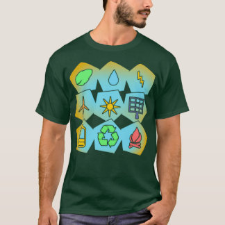 Klimaatbescherming Milieu Gift Natuur Warming T-shirt