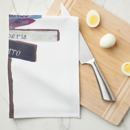 Klimaatbestemmingen theekdoek theedoek (Quarter Fold)