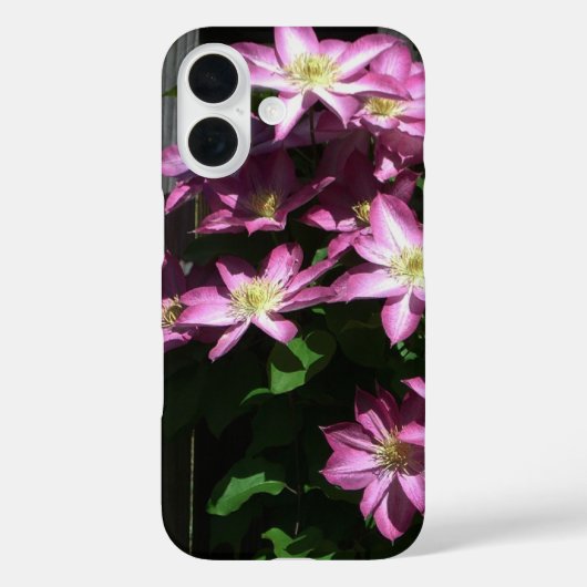 Klimaatbloemen van Clematis Paarse lentevloeren Case-Mate iPhone Case (Achterkant)