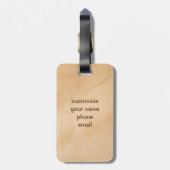 KlimaatCalico Kitten Bagagelabel (Achterkant verticaal)