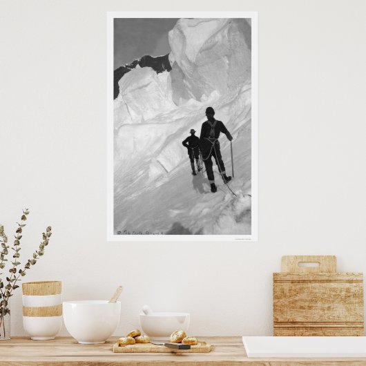 Klimaatmonding McKinley Alaska 1906 Poster (Keuken)