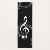 Klimaatmuziekkanaal G Clef Black Dubbelzijdig Yoga Yogamat (Achterkant)