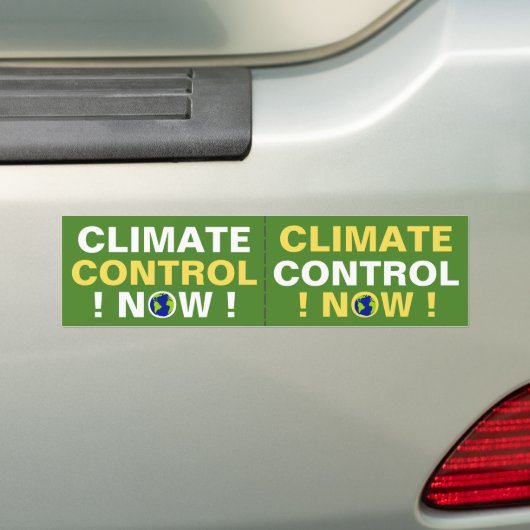 KLIMAATREGELEN NU! BUMPERSTICKER (Op auto)