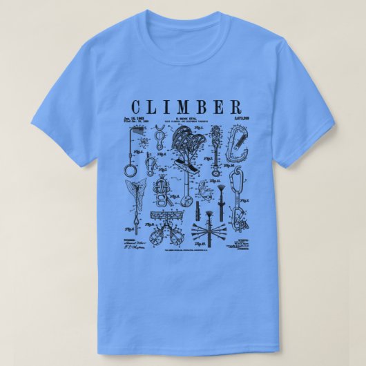 Klimaatroop klimt het patent van Bouldering Pr T-shirt (Design voorkant)