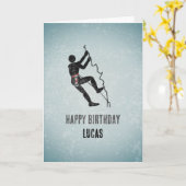 Klimaatschaal Rockface Cool Metal Blithday Kaart (Gele Bloem)