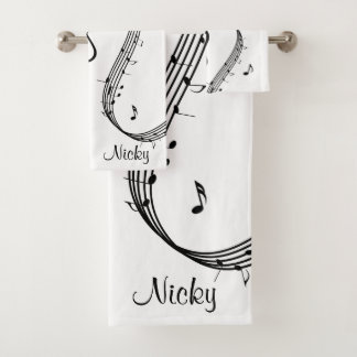Klimaatset G Clef Bath Bad Handdoek